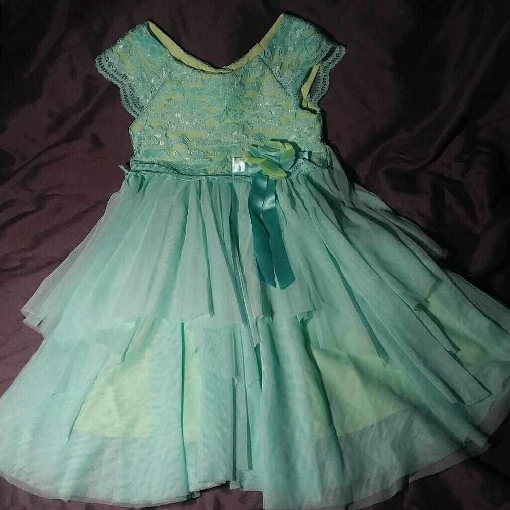Jona Michelle blue and green dress